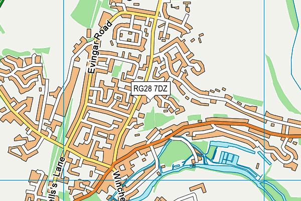 RG28 7DZ map - OS VectorMap District (Ordnance Survey)