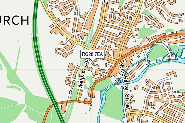 RG28 7EA map - OS VectorMap District (Ordnance Survey)