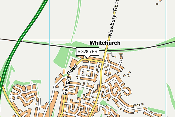 RG28 7ER map - OS VectorMap District (Ordnance Survey)