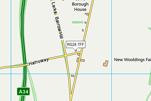 RG28 7FF map - OS VectorMap District (Ordnance Survey)