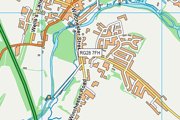 RG28 7FH map - OS VectorMap District (Ordnance Survey)
