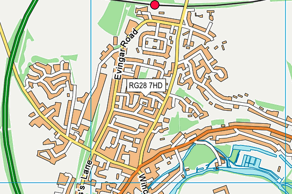 RG28 7HD map - OS VectorMap District (Ordnance Survey)