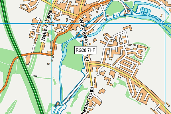 RG28 7HF map - OS VectorMap District (Ordnance Survey)