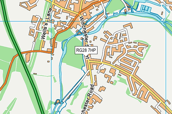 RG28 7HP map - OS VectorMap District (Ordnance Survey)