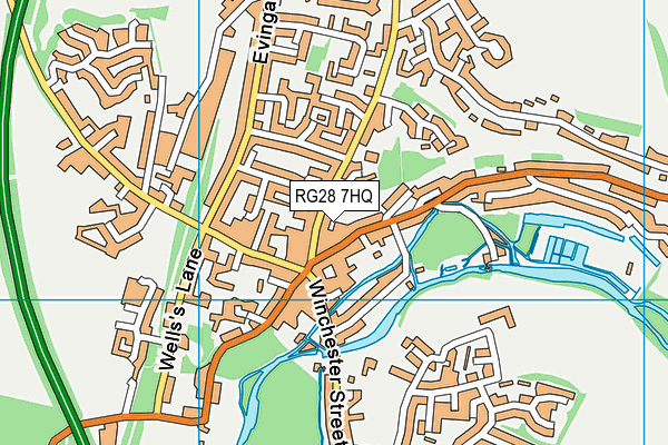 RG28 7HQ map - OS VectorMap District (Ordnance Survey)