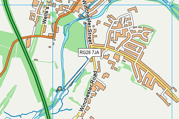 RG28 7JA map - OS VectorMap District (Ordnance Survey)