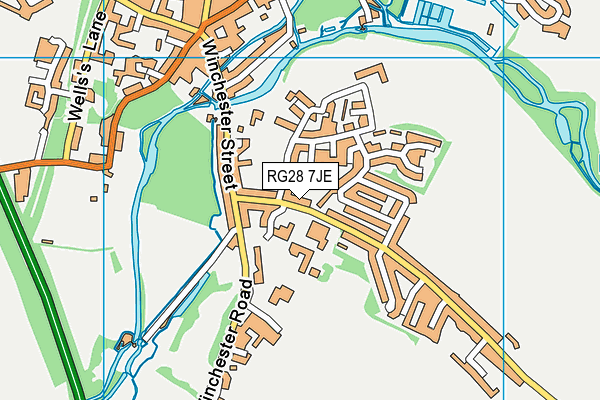 RG28 7JE map - OS VectorMap District (Ordnance Survey)