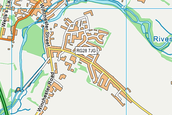 RG28 7JG map - OS VectorMap District (Ordnance Survey)