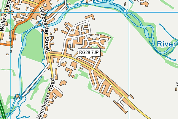 RG28 7JP map - OS VectorMap District (Ordnance Survey)
