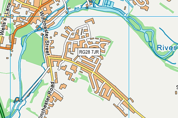 RG28 7JR map - OS VectorMap District (Ordnance Survey)