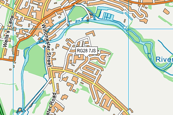 RG28 7JS map - OS VectorMap District (Ordnance Survey)