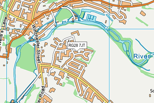 RG28 7JT map - OS VectorMap District (Ordnance Survey)