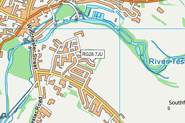 RG28 7JU map - OS VectorMap District (Ordnance Survey)