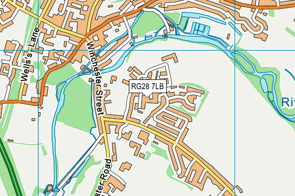 RG28 7LB map - OS VectorMap District (Ordnance Survey)