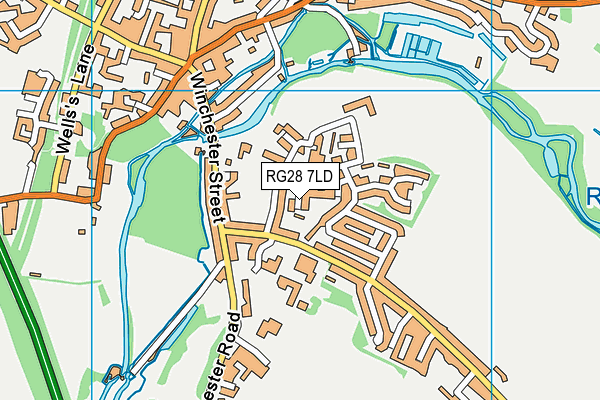 RG28 7LD map - OS VectorMap District (Ordnance Survey)