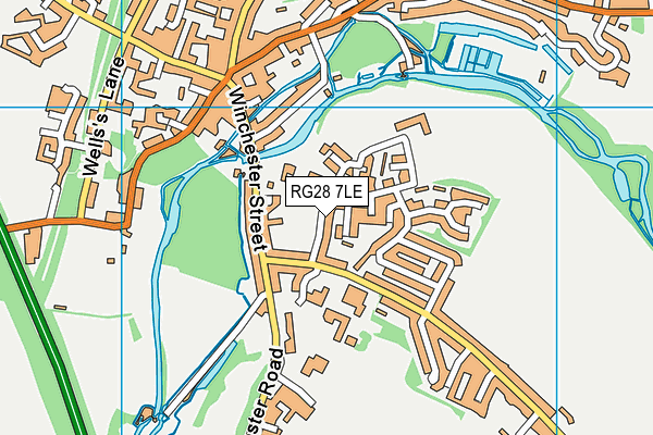 RG28 7LE map - OS VectorMap District (Ordnance Survey)