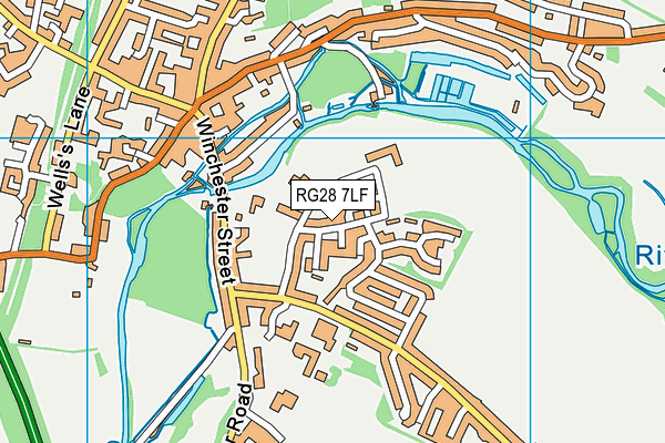 RG28 7LF map - OS VectorMap District (Ordnance Survey)