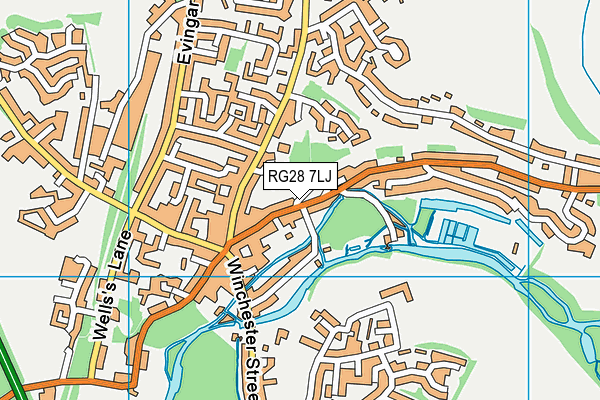 RG28 7LJ map - OS VectorMap District (Ordnance Survey)