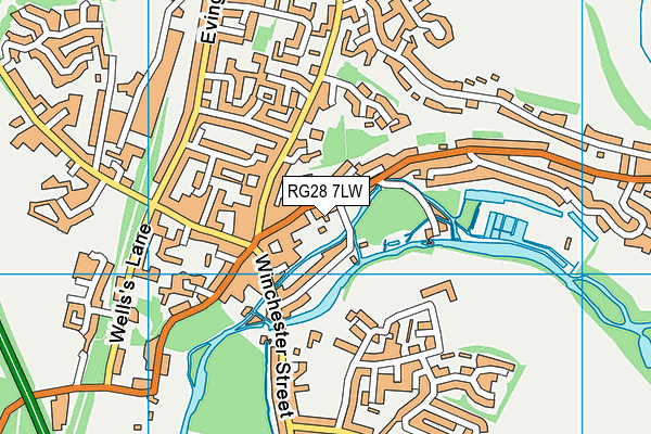 RG28 7LW map - OS VectorMap District (Ordnance Survey)