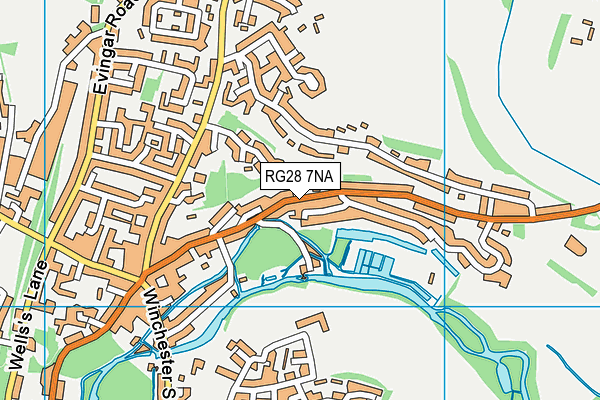 RG28 7NA map - OS VectorMap District (Ordnance Survey)