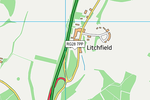 RG28 7PP map - OS VectorMap District (Ordnance Survey)