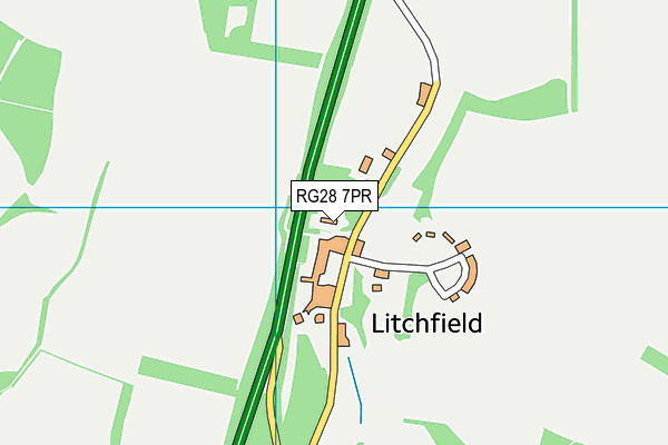 RG28 7PR map - OS VectorMap District (Ordnance Survey)