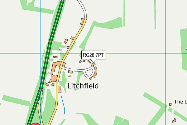 RG28 7PT map - OS VectorMap District (Ordnance Survey)