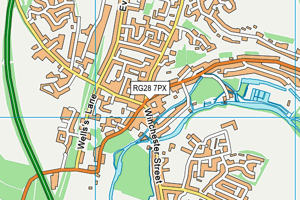 RG28 7PX map - OS VectorMap District (Ordnance Survey)