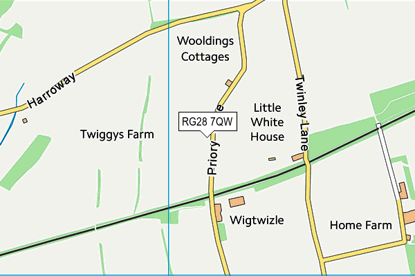 RG28 7QW map - OS VectorMap District (Ordnance Survey)