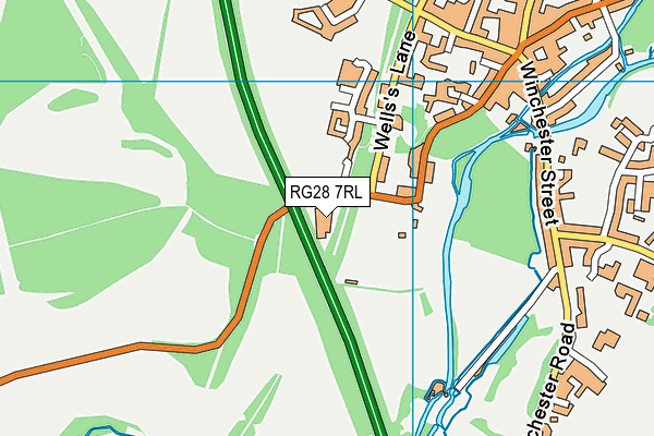 RG28 7RL map - OS VectorMap District (Ordnance Survey)