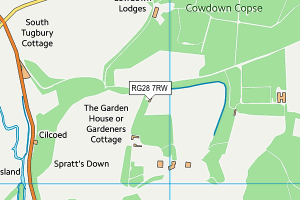 RG28 7RW map - OS VectorMap District (Ordnance Survey)