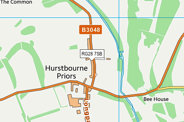 Hurstbourne Priors Recreation Ground map (RG28 7SB) - OS VectorMap District (Ordnance Survey)