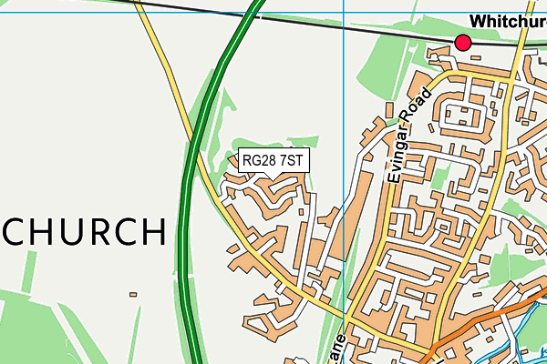 RG28 7ST map - OS VectorMap District (Ordnance Survey)