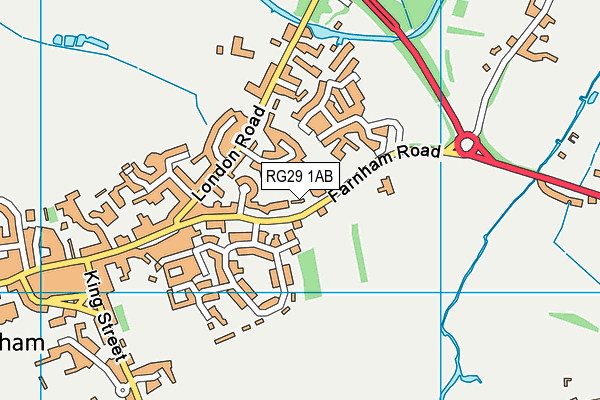 RG29 1AB map - OS VectorMap District (Ordnance Survey)