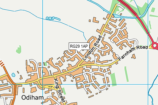 RG29 1AP map - OS VectorMap District (Ordnance Survey)