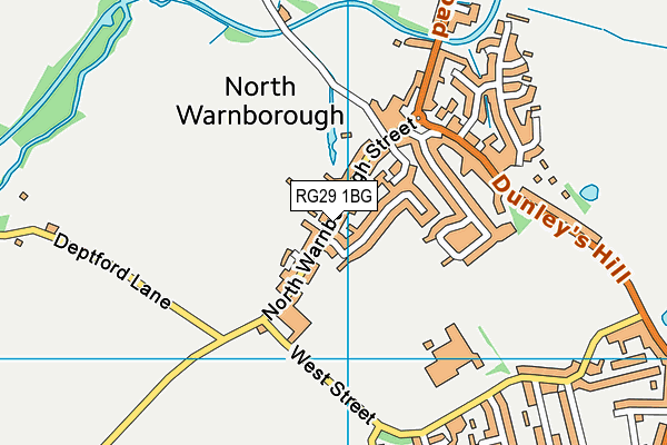 North Warnborough Fc map (RG29 1BG) - OS VectorMap District (Ordnance Survey)