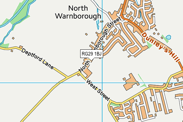 RG29 1BJ map - OS VectorMap District (Ordnance Survey)