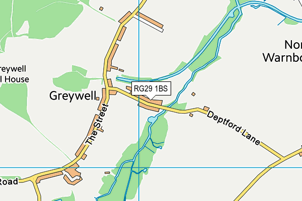 RG29 1BS map - OS VectorMap District (Ordnance Survey)