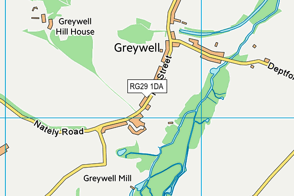 RG29 1DA map - OS VectorMap District (Ordnance Survey)