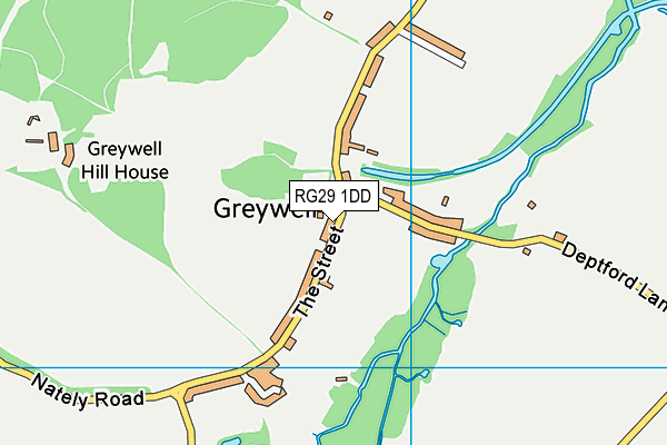 RG29 1DD map - OS VectorMap District (Ordnance Survey)