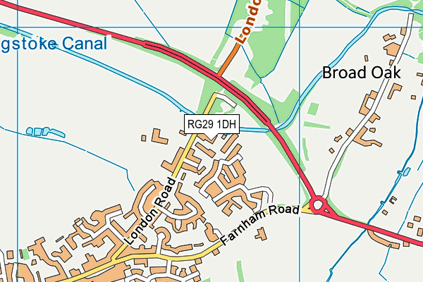 RG29 1DH map - OS VectorMap District (Ordnance Survey)