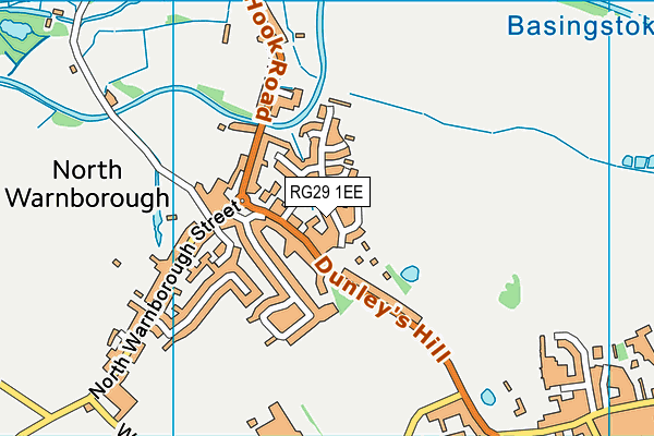 RG29 1EE map - OS VectorMap District (Ordnance Survey)