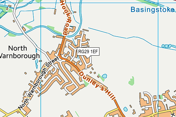 RG29 1EF map - OS VectorMap District (Ordnance Survey)