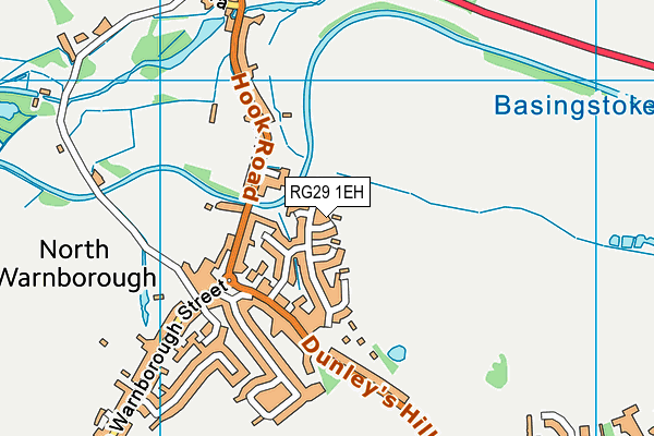 RG29 1EH map - OS VectorMap District (Ordnance Survey)