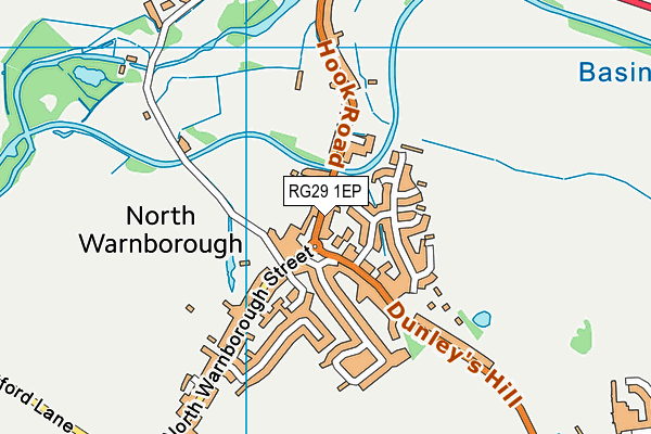 RG29 1EP map - OS VectorMap District (Ordnance Survey)