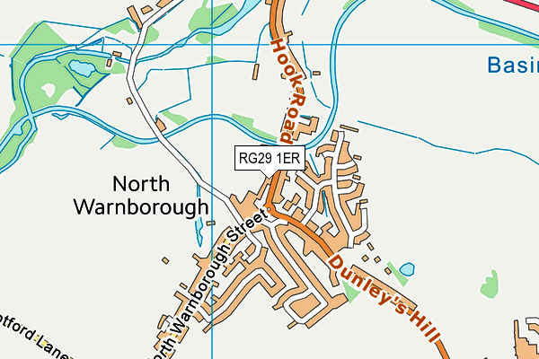 RG29 1ER map - OS VectorMap District (Ordnance Survey)