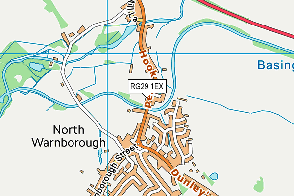 RG29 1EX map - OS VectorMap District (Ordnance Survey)