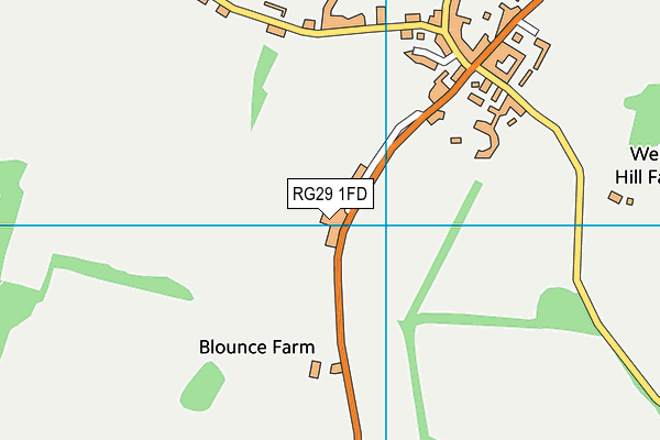 RG29 1FD map - OS VectorMap District (Ordnance Survey)