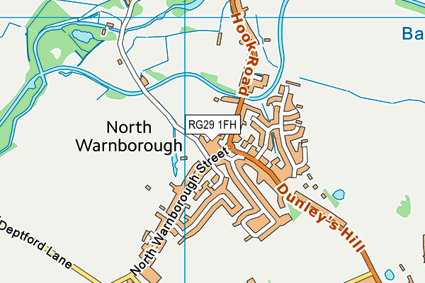 RG29 1FH map - OS VectorMap District (Ordnance Survey)