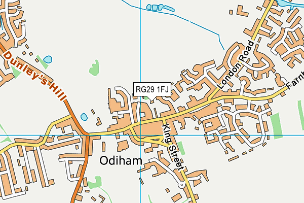 RG29 1FJ map - OS VectorMap District (Ordnance Survey)